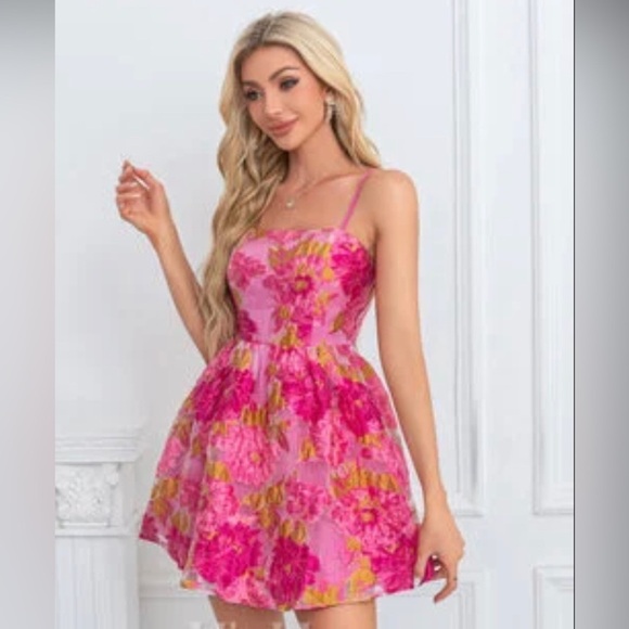 JJs House NWT Vibrant Pink Dress Size XXL - Picture 1 of 8